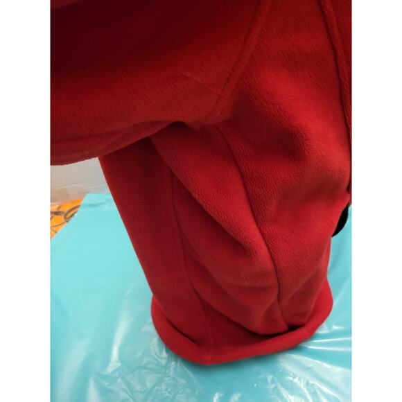 Jane Ashley Red Fleece Quarter Zip Pullover Maine Embroidered XL - Picture 11 of 14